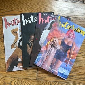 4 issues interview magazine, 22-23